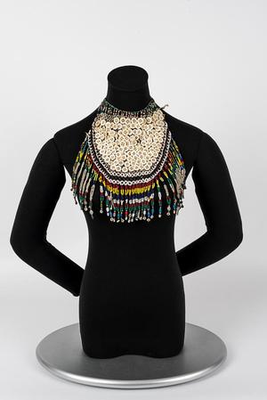 Primary view of object titled 'Beaded neckpiece'.