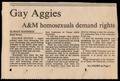 Thumbnail image of item number 1 in: '[Clipping: Gay Aggies]'.