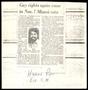 Thumbnail image of item number 1 in: '[Clipping: Gay rights again issue in Nov. 7 Miami vote]'.