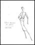 Thumbnail image of item number 1 in: '[Sketch created by Michael Faircloth of a jacket and skirt set with a waist belt]'.