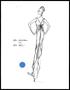 Artwork: [Sketch created by Michael Faircloth of a skin-tight dress]
