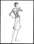 Artwork: [Sketch created by Michael Faircloth of a jacket and skirt]