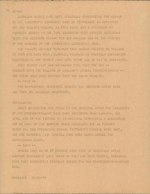 Primary view of object titled '[News Script: Kidnap & Derailments]'.
