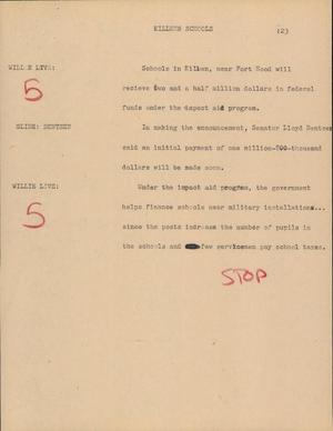Primary view of object titled '[News Script: Killeen Schools]'.