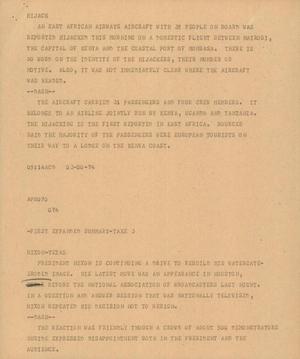 Primary view of object titled '[News Script: Hijack]'.