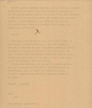 Primary view of object titled '[News Script: Embargo]'.