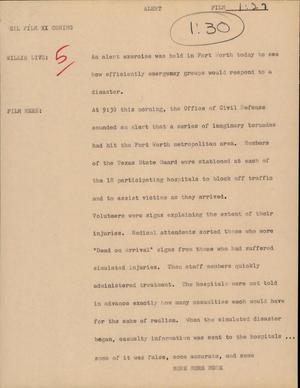 Primary view of object titled '[News Script: Alert]'.
