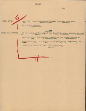 Primary view of object titled '[News Script: Osmond]'.