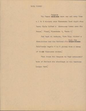 Primary view of object titled '[News Script: Bail scores]'.