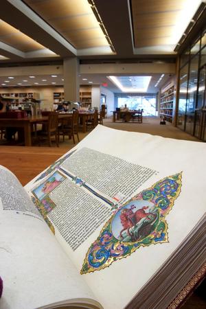 Primary view of object titled '[A Glimpse of History: The Illuminated Latin Bible]'.