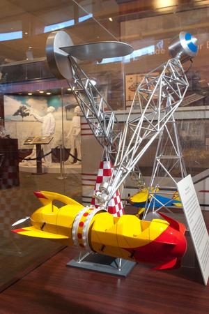 Primary view of object titled '[Stratos-Ship Replica: A Marvel of Aviation Delight at the Stanzel Model Aircraft Museum]'.