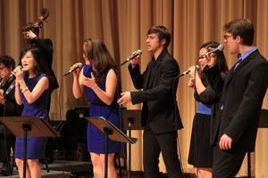 Primary view of object titled '[UNT Jazz Singers perform at Spring 2013 Concert, 6]'.