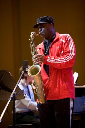 Primary view of object titled '[James Carter performs at the 15th World Saxophone Congress, 10]'.