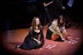 Photograph: [Erin Lancaster and Alyssa Narum perform "Mêlons! Coupons!"]