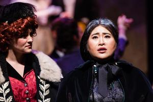 Primary view of [Youna Jang and Claire Choquette perform in "The Mother of Us All," 4]