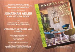 Primary view of object titled '[Invitation to Jonathan Adler Event]'.