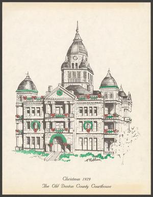 Primary view of object titled '[Denton Chamber Christmas Card 1979]'.