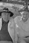 Thumbnail image of item number 1 in: '[Two older men at the Terlingua Chili Cook-Off, 4]'.