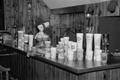 Photograph: [Items on a bar at the home of Willard Watson, "The Texas Kid", 4]