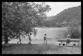 Primary view of [Boys walking along the Rhine]