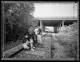 Photograph: [Four Boys Highway 80 Railroad Tracks, 1992]
