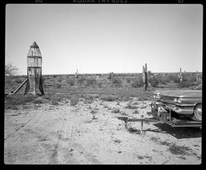 Primary view of object titled '[Arizona Desert Rocket Cadillac, 1992]'.