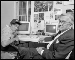 Primary view of object titled '[Dad and Jack in Bedroom with Computers, 2001]'.