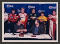 Thumbnail image of item number 1 in: '[Tomy George (seated left) and Eddie Gossage (seated right) shaking hands]'.