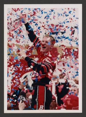 Primary view of object titled '[Dale Earnhardt Jr. celebrating]'.