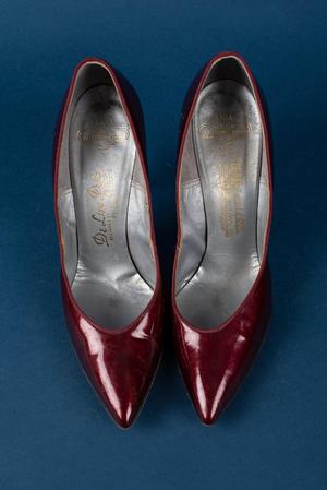 Primary view of object titled 'Patent leather heels'.
