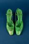 Physical Object: Green leather heels