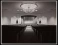 Photograph: [An auditorium with a chandelier]