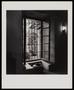 Photograph: [A barred window in front of a pot]