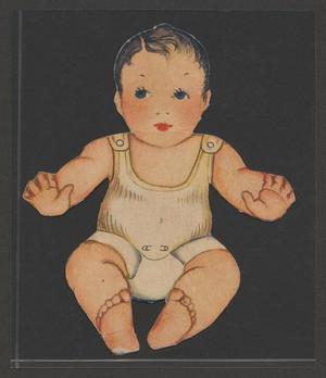 Primary view of object titled '[Baby Juliet  - the paper doll]'.