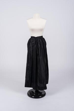 Primary view of object titled 'Black silk petticoat'.