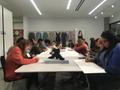 Primary view of [Group of students studying fashion illustrations, 2]