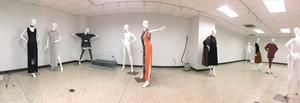 Primary view of object titled '[Panorama of garments on mannequins, 2]'.