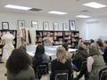Primary view of [Myra Walker holding a lecture for students]
