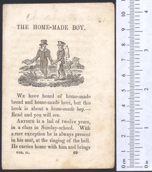 Primary view of object titled 'The home-made boy.'.