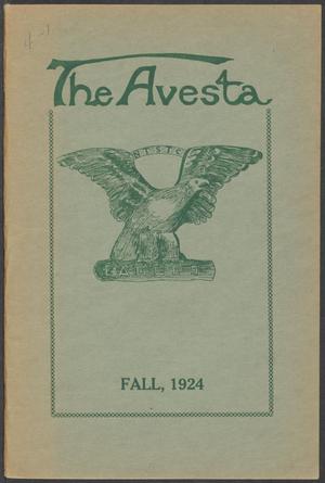 Primary view of object titled 'The Avesta, Volume 4, Number 1, Fall, 1924'.