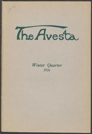 Primary view of object titled 'The Avesta, Volume 5, Number 2, Winter, 1926'.