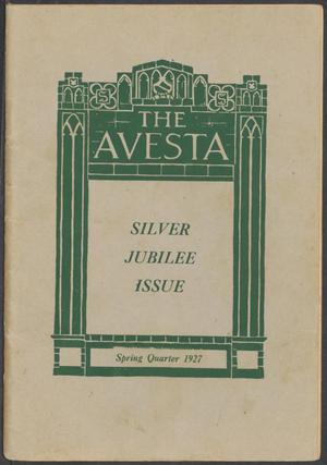 Primary view of object titled 'The Avesta, Volume 6, Number 3, Spring, 1927'.