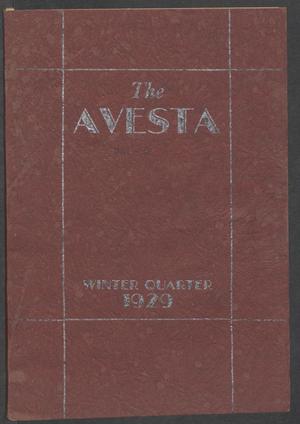 Primary view of object titled 'The Avesta, Volume 8, Number 2, Winter, 1929'.