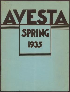 Primary view of object titled 'The Avesta, Volume 14, Number 3, Spring, 1935'.