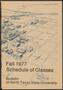 Book: North Texas State University Schedule of Classes: Fall 1977