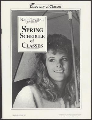 Primary view of object titled 'North Texas State University Schedule of Classes: Spring 1988'.