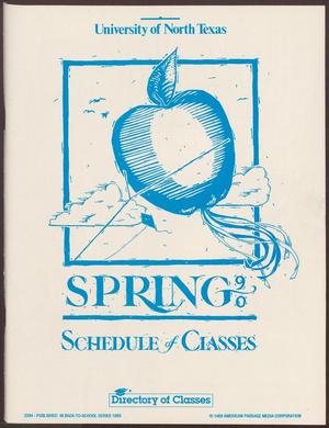 Primary view of object titled 'University of North Texas Schedule of Classes: Spring 1990'.