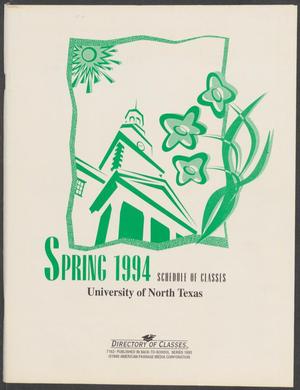 Primary view of object titled 'University of North Texas Schedule of Classes: Spring 1994'.