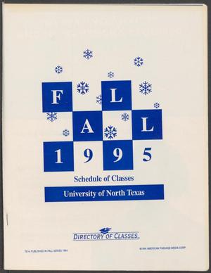 Primary view of object titled 'University of North Texas Schedule of Classes: Fall 1995'.