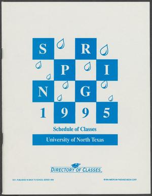 Primary view of object titled 'University of North Texas Schedule of Classes: Spring 1995'.